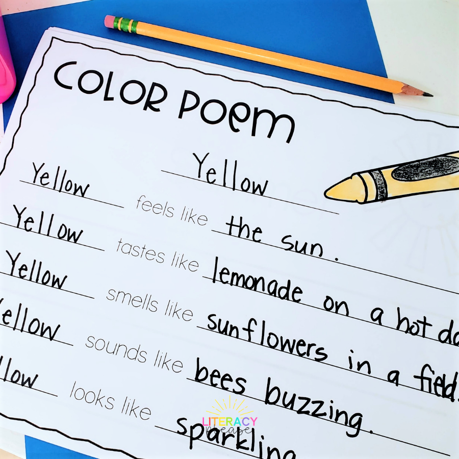 Google Poetry Activities for Kindergarten